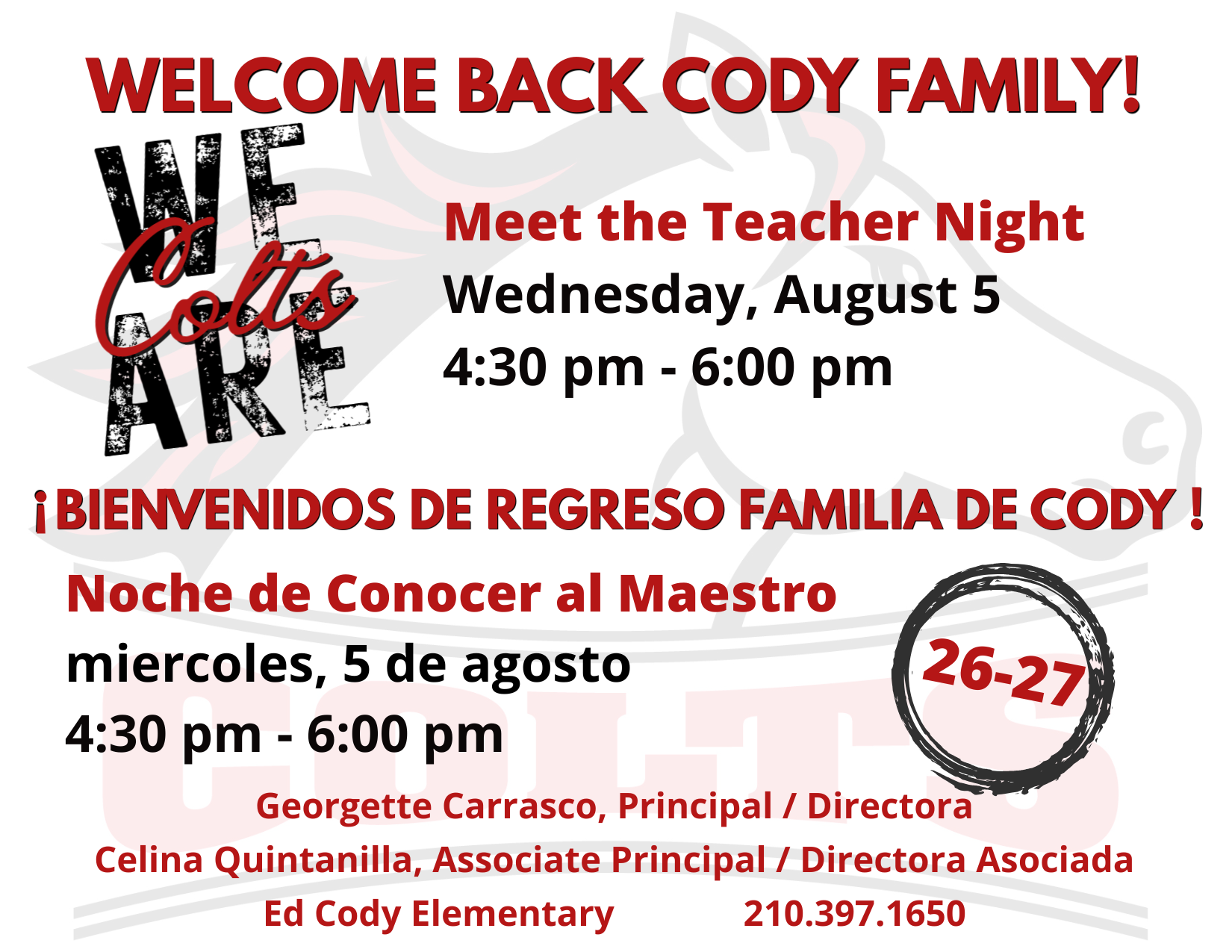 Meet the Teacher 2026-27 Postcard