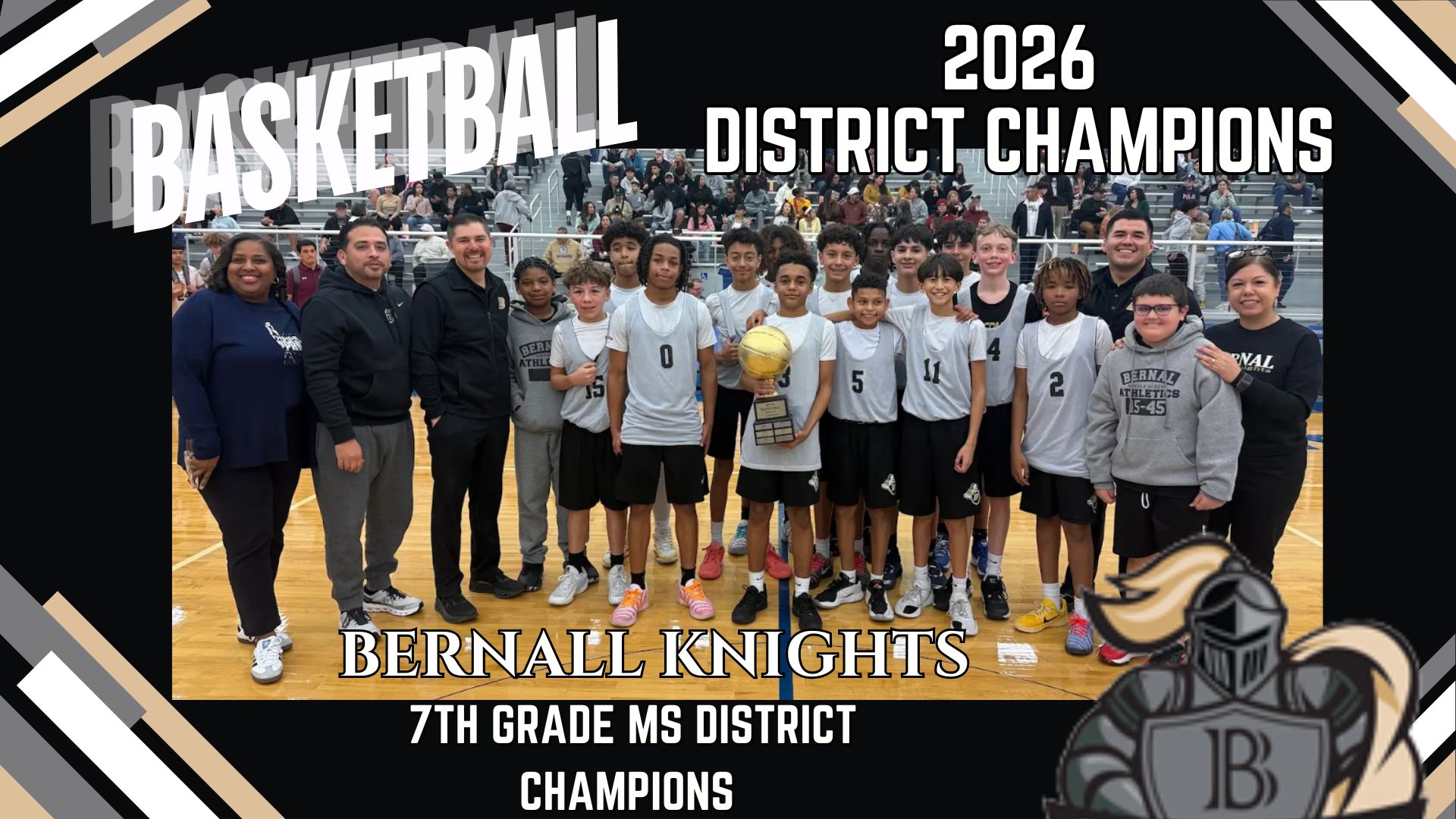 Bernal Boys Basketball 7th Grade Champions
