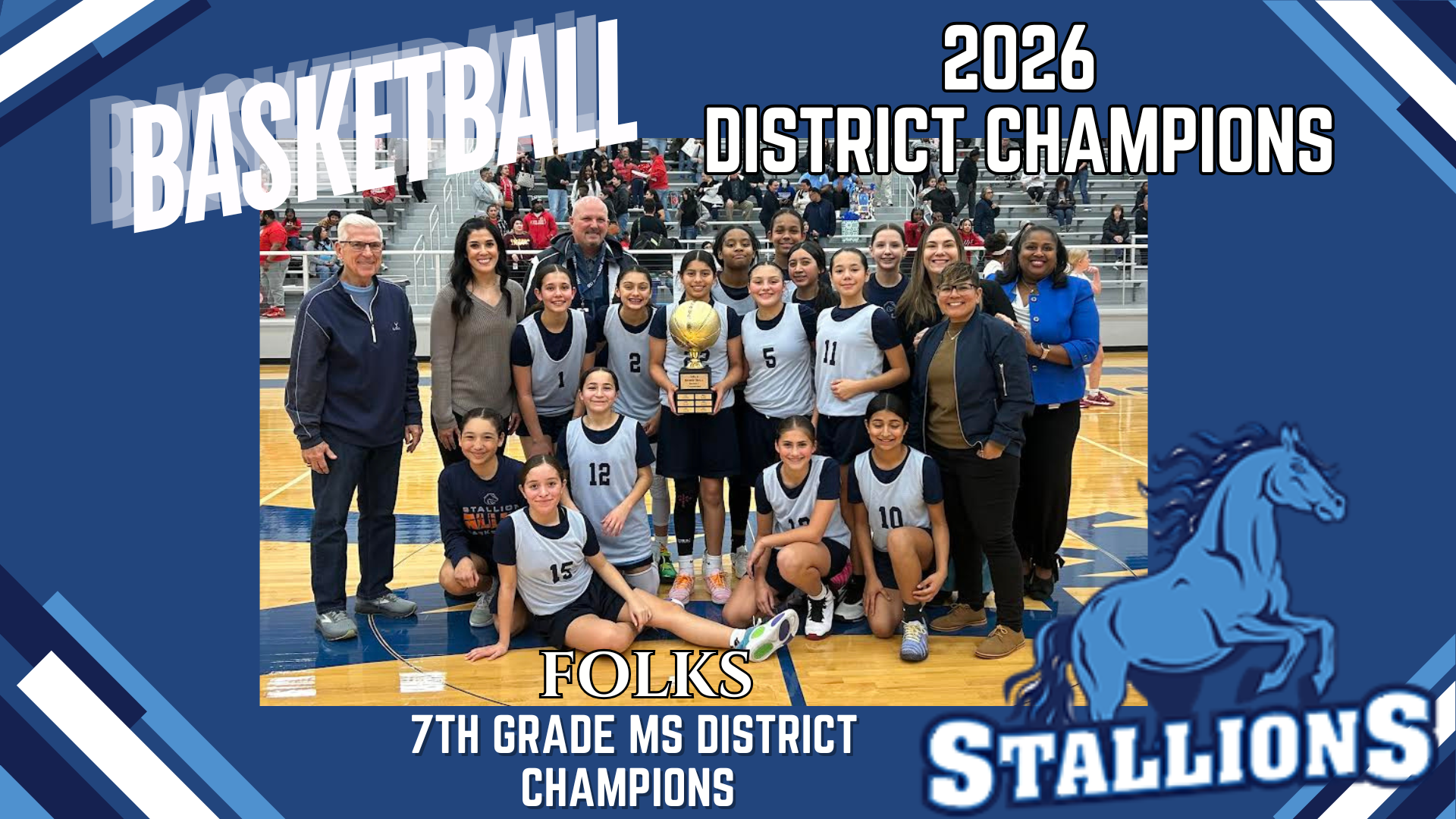 Folks Girls 7th Basketball Champions