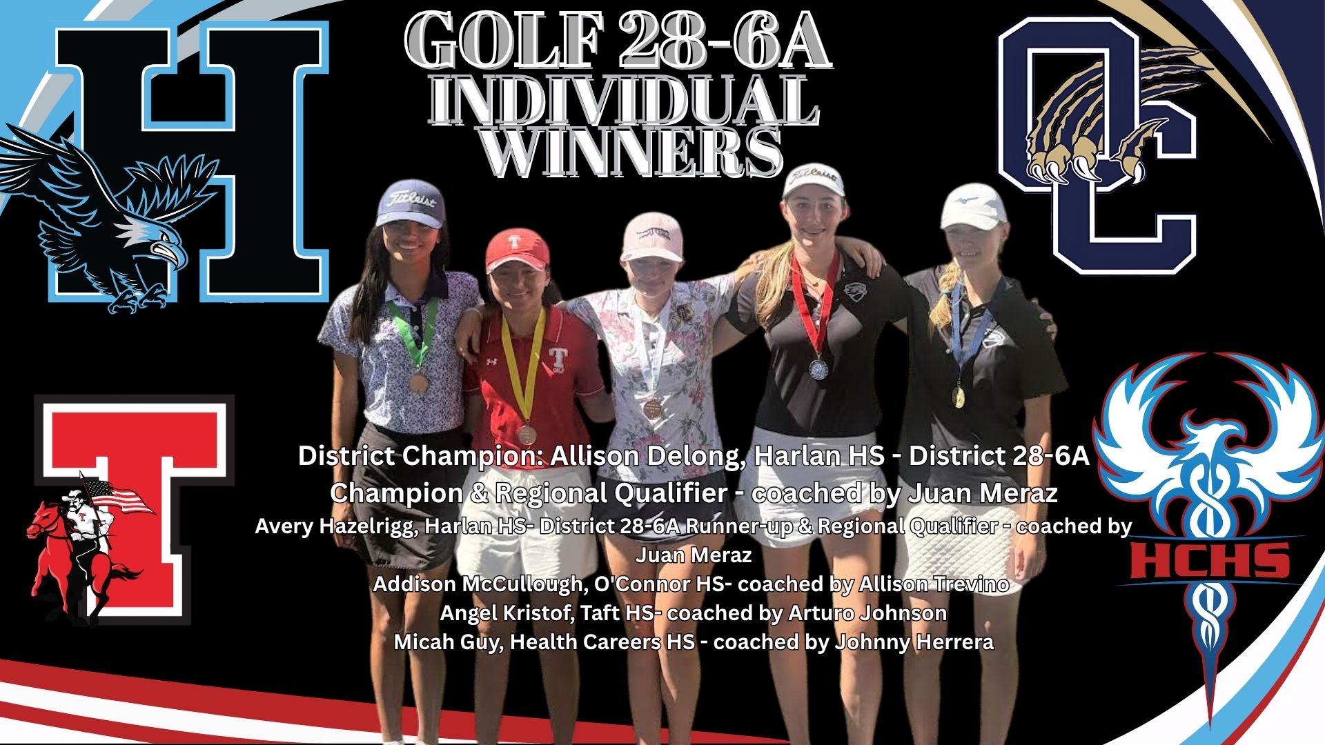  28-6A Individual Girls Golf District Champions