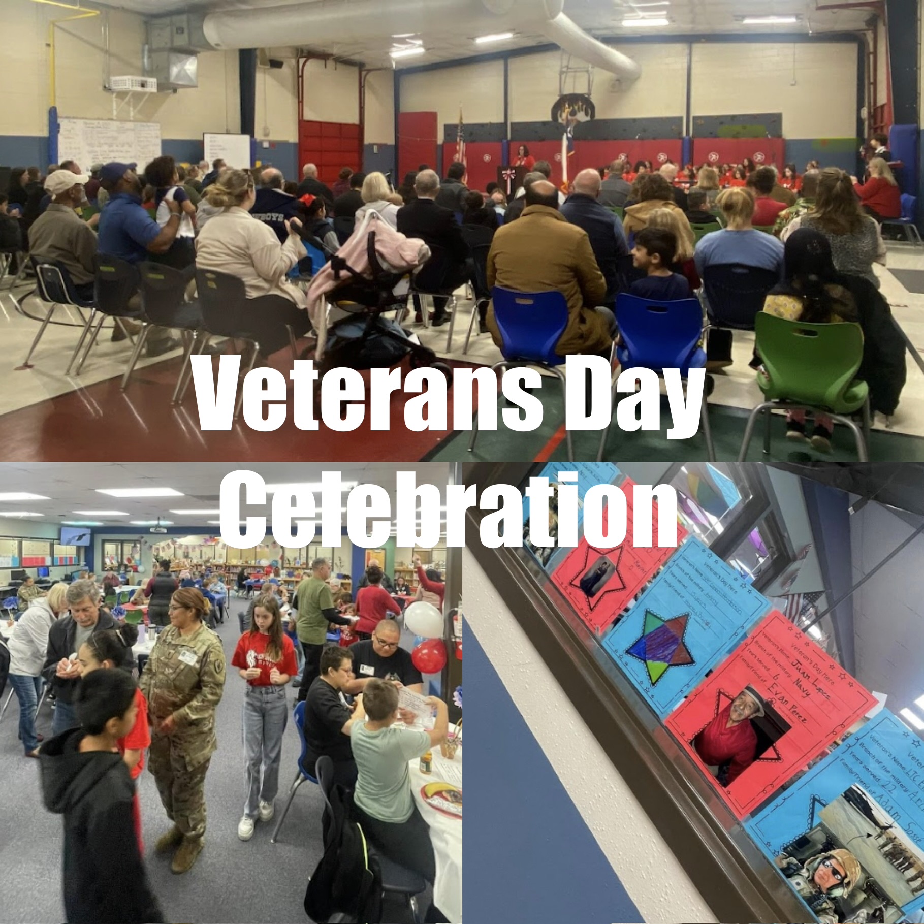 image of Veterans Day celebration at Locke Hill Elementary 