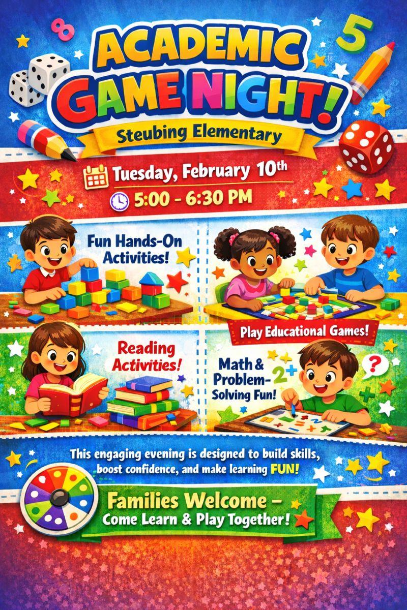 academic game night flyer