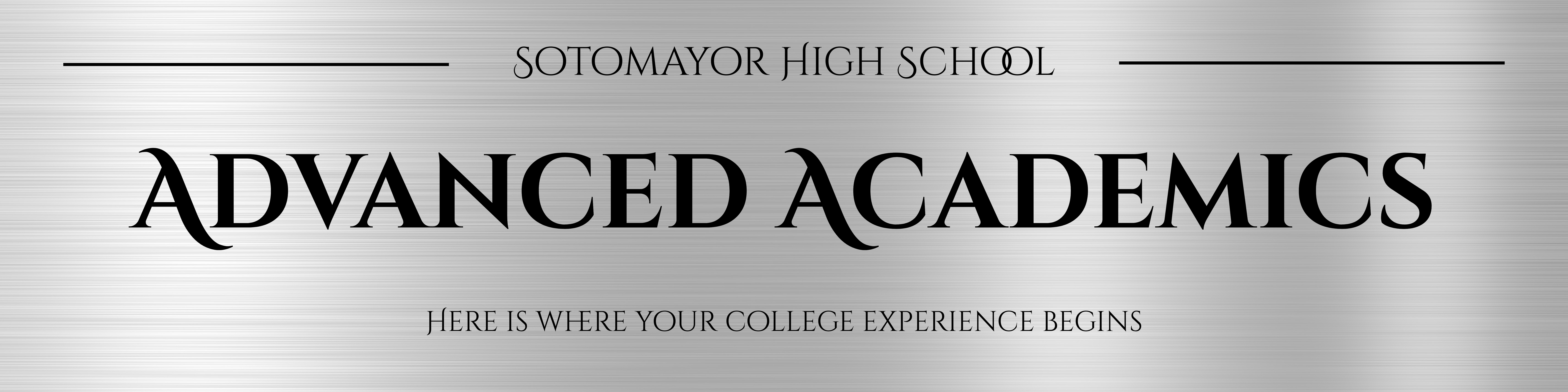 Sotomayor High School Advanced Academics Header