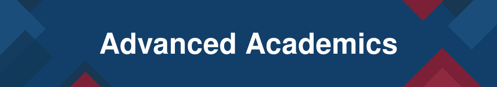Advanced Academics title banner