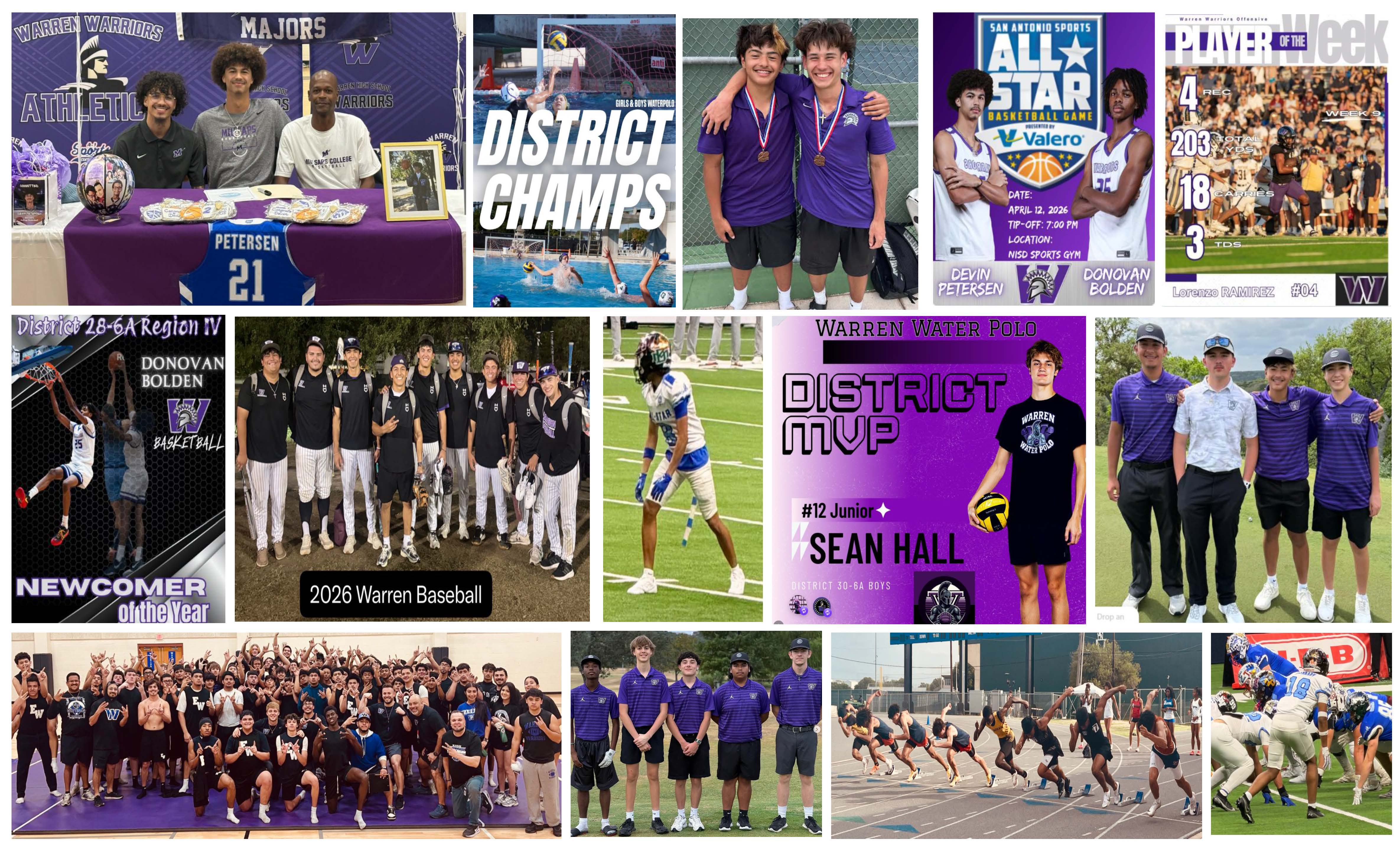 Warren sports collage 2