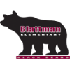 Digital image of black bear outline that reads Blattman Elementary and black bears under it.