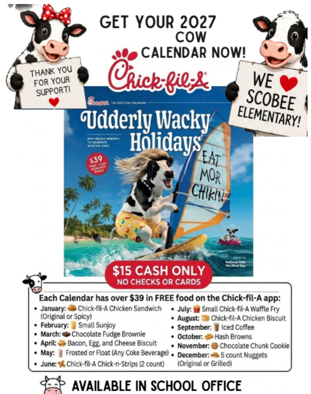 Chick Fil A Calendars