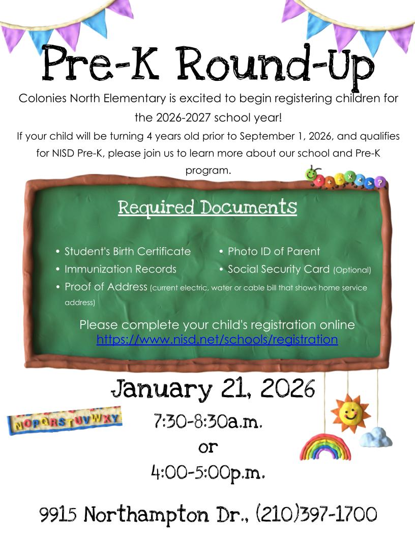 Flyer for Pre-k roundup