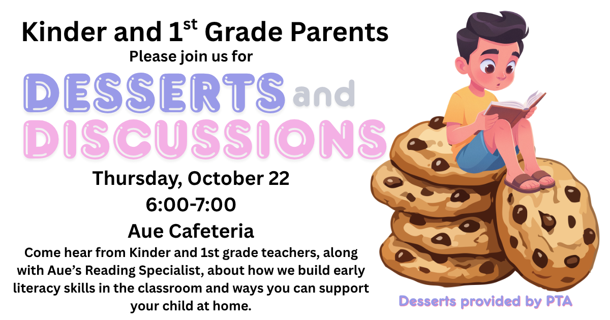 desserts and discussions flyer