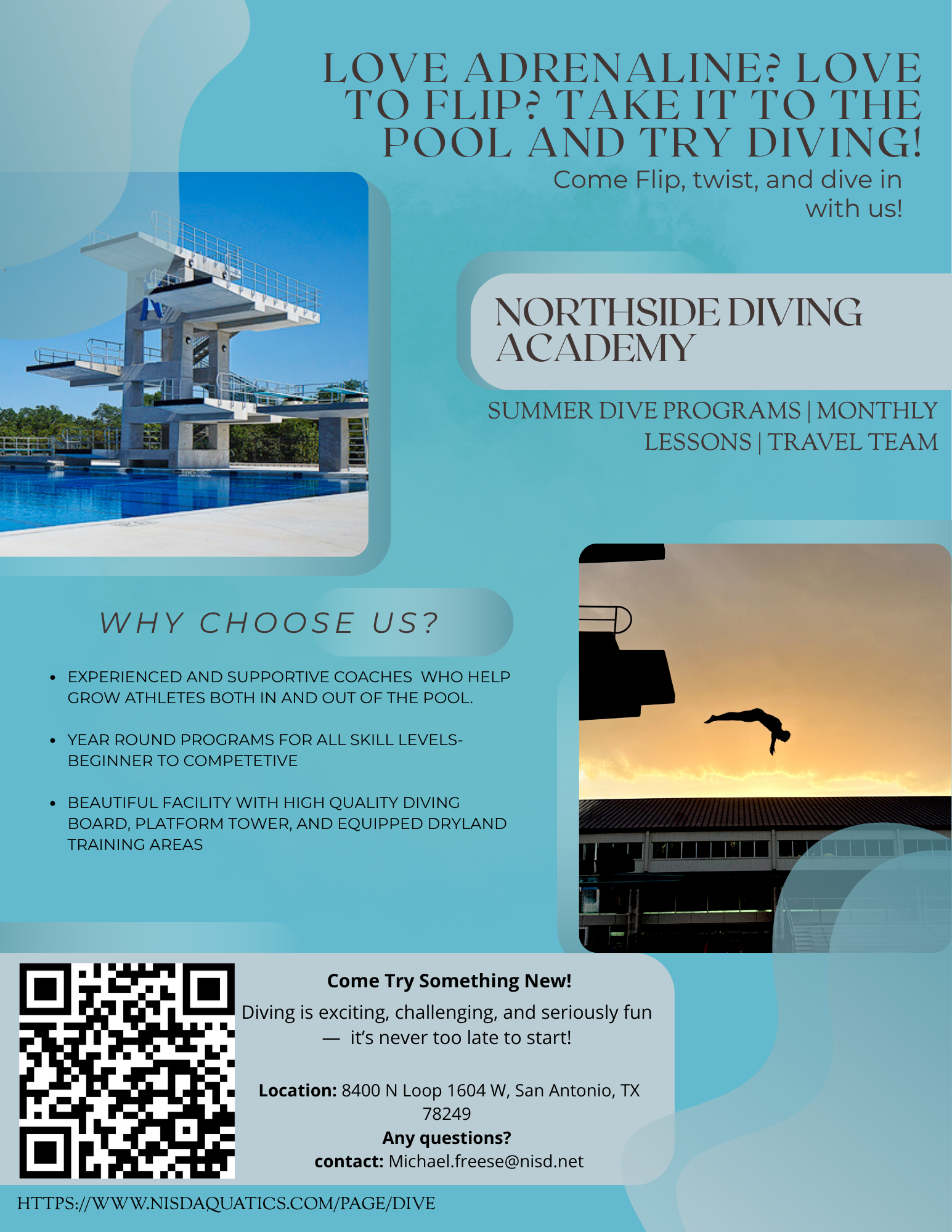 NISD dive flyer