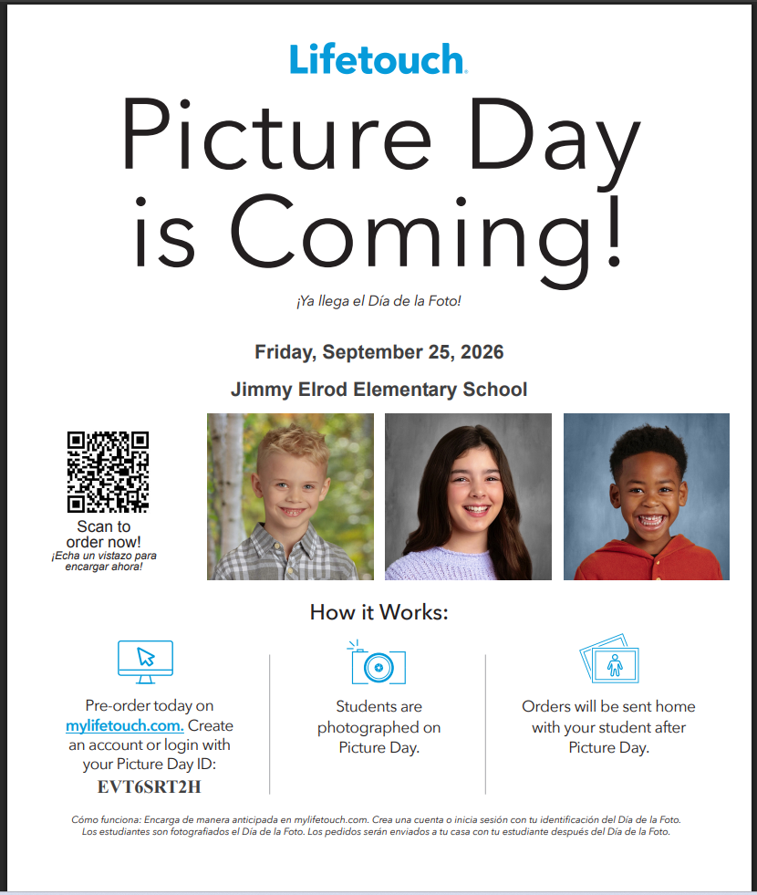 Fall Picture Day - Friday, Sept. 25, 2026