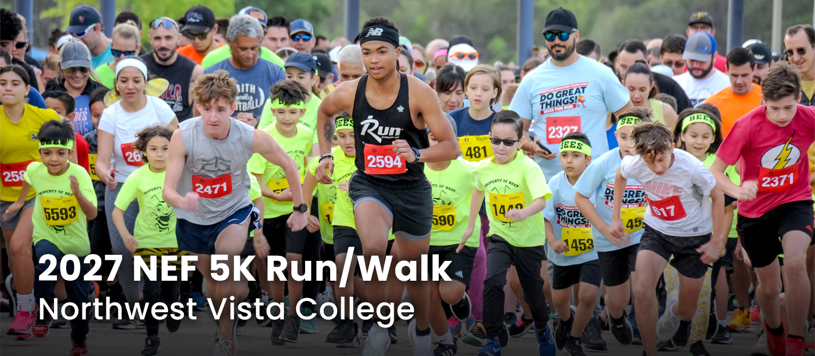 2027 NEF 5K Run/Walk, date is Coming Soon, Northwest Vista College