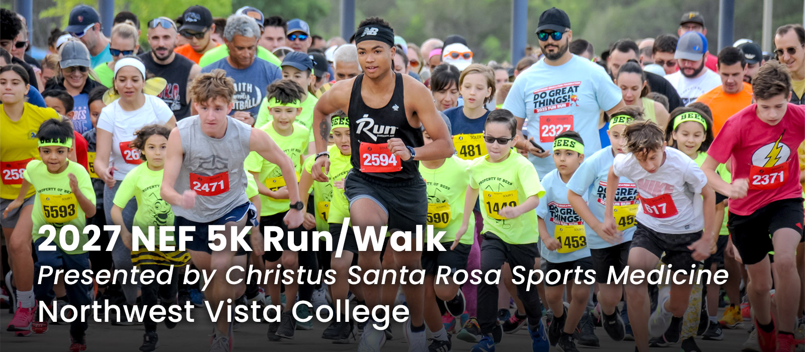 2027 NEF 5K Run/Walk, date is Coming Soon, Northwest Vista College