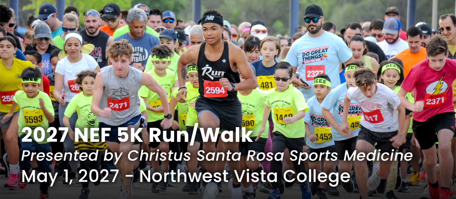 2027 NEF 5K Run/Walk, May 1, 2027, Northwest Vista College