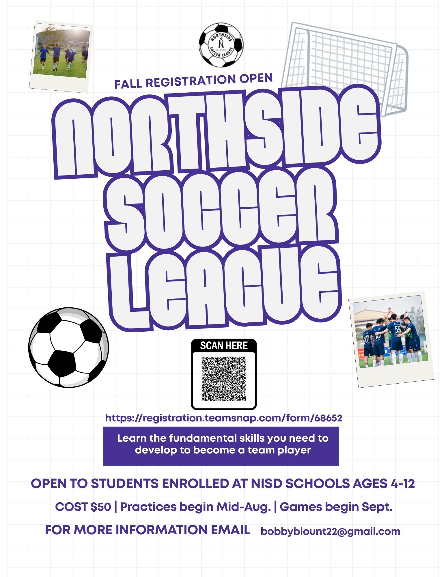 northside soccer league fall registration