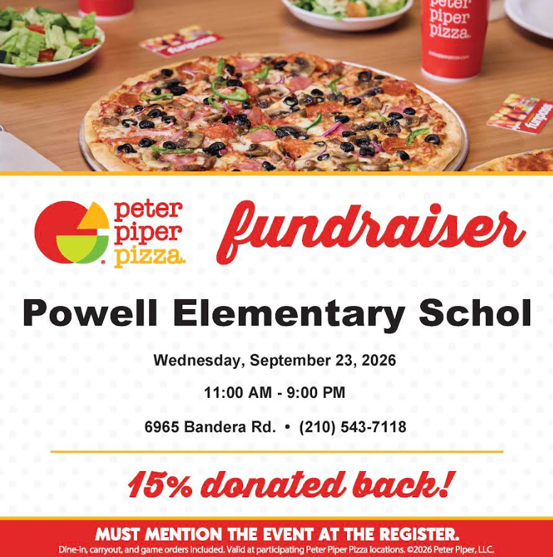Image of Raising Funds with Peter piper pizza flyer