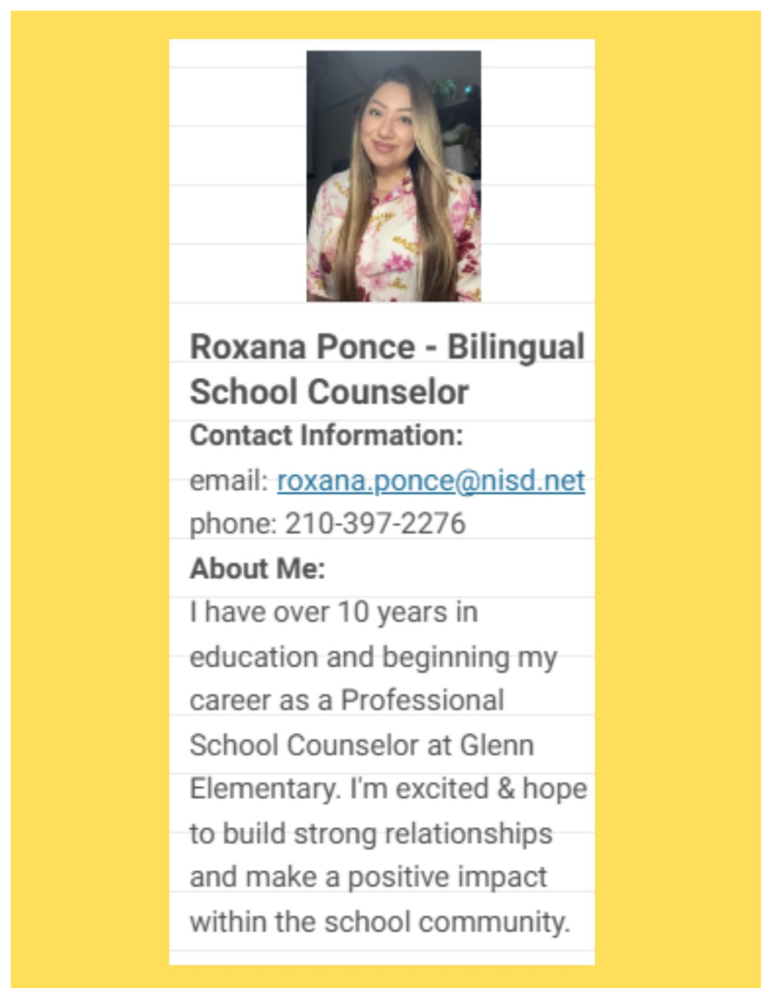 Glenn Counselor