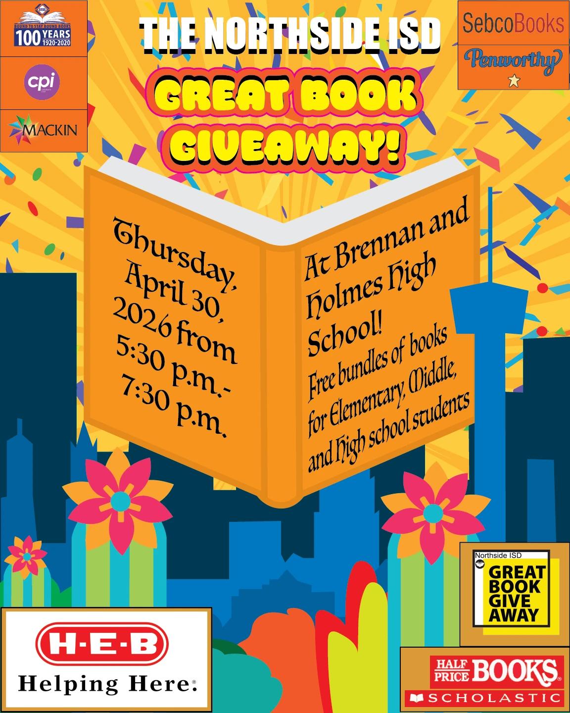 great book giveaway flyer