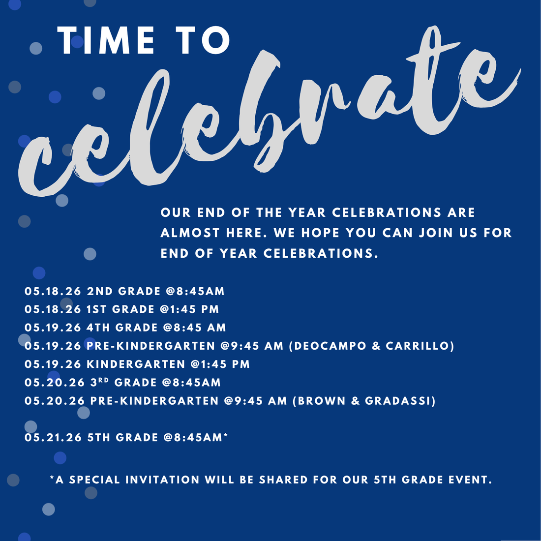 Hatchett EOY Celebrations