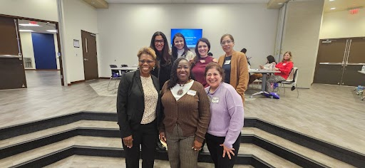 Our campus Military liaisons posing with the district military liaison team