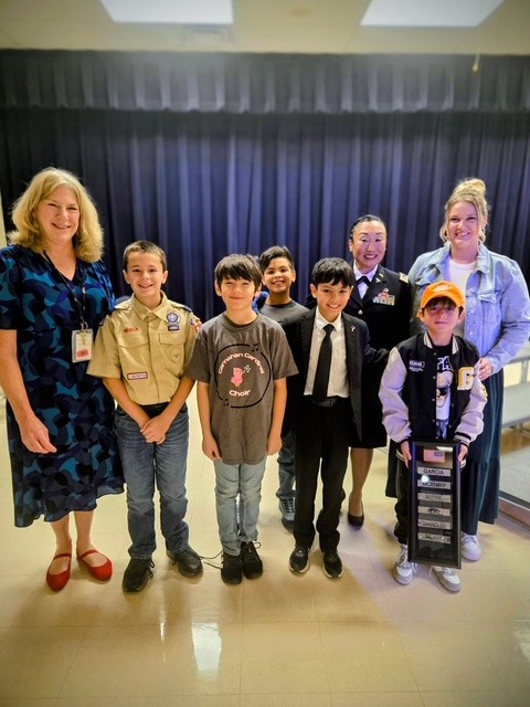 Our GT students posing with military veterans