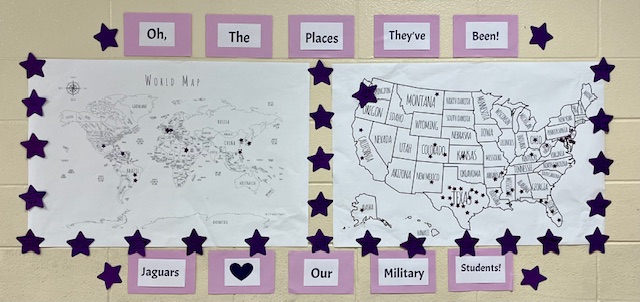 map of the places our students have been