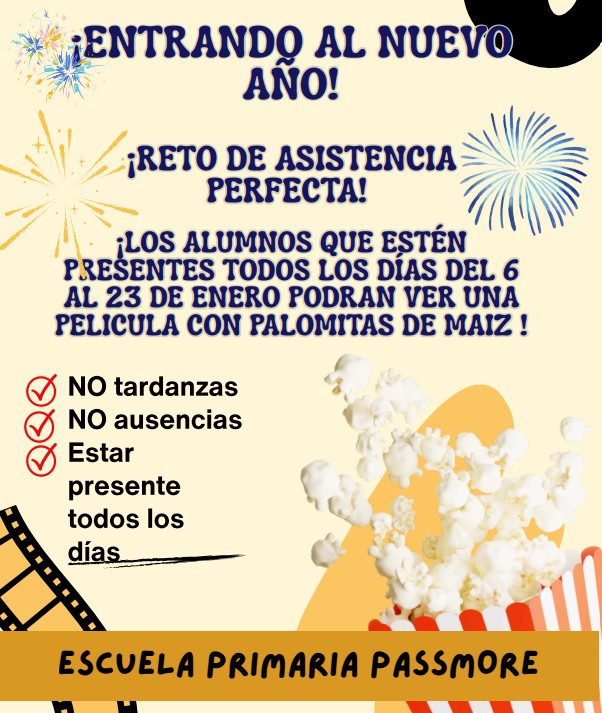 January Attendance Challenge Spanish