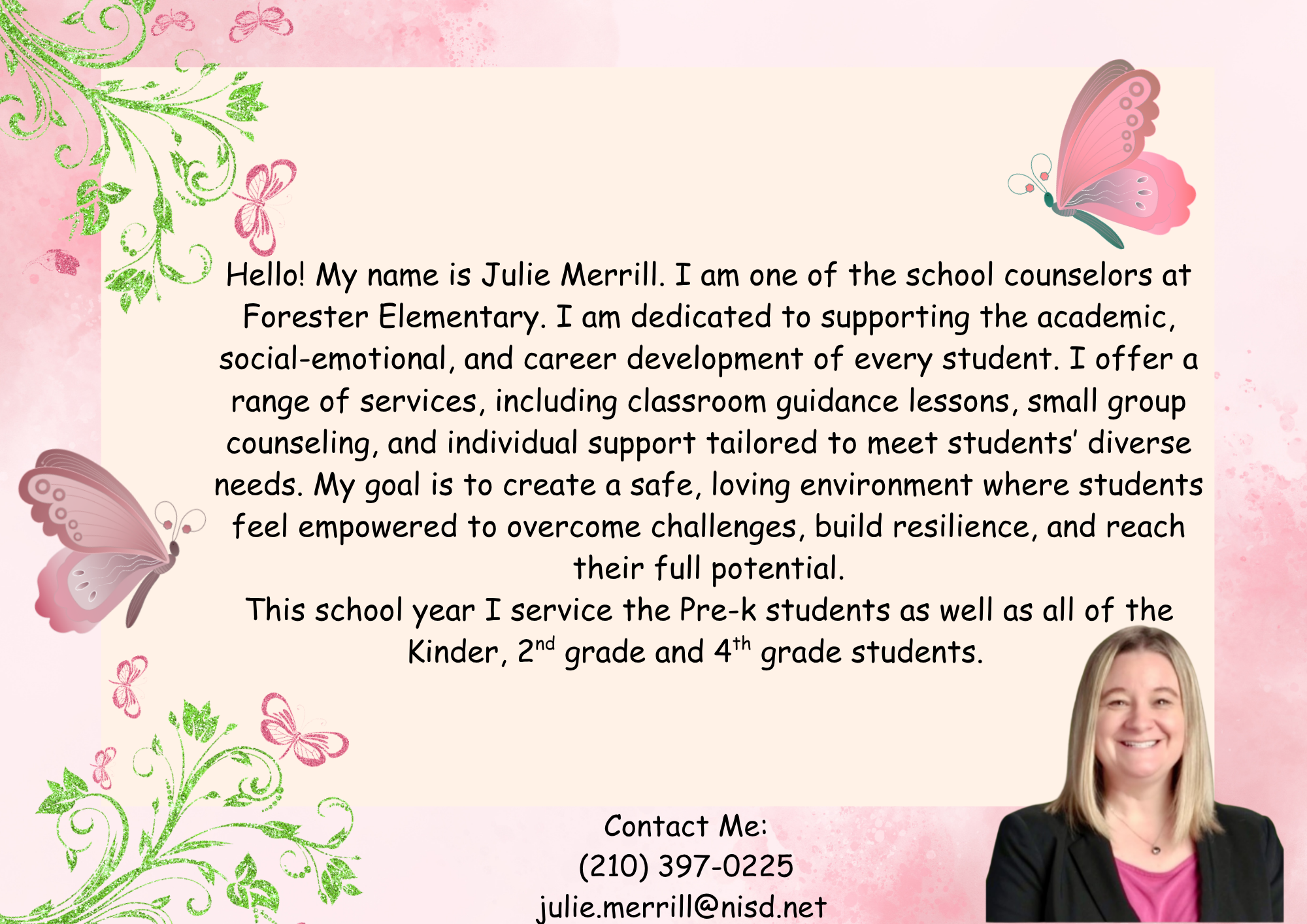 image of Mrs. Merrill Counselor at Forester ES