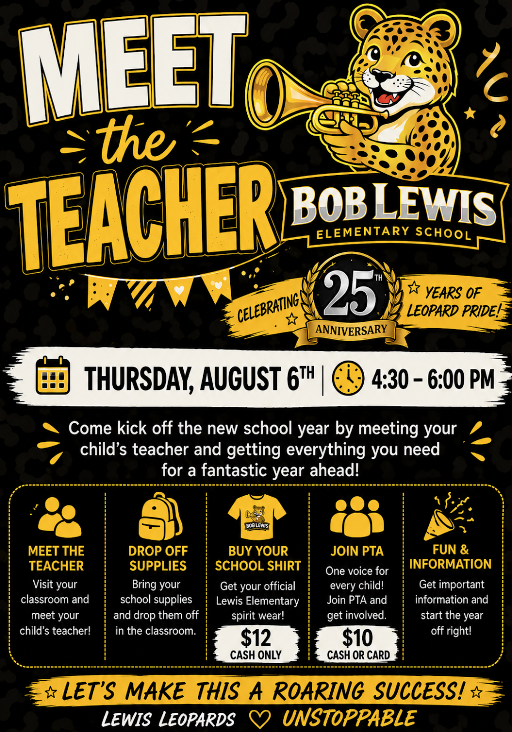 Meet the Teacher 2026-27 Poster