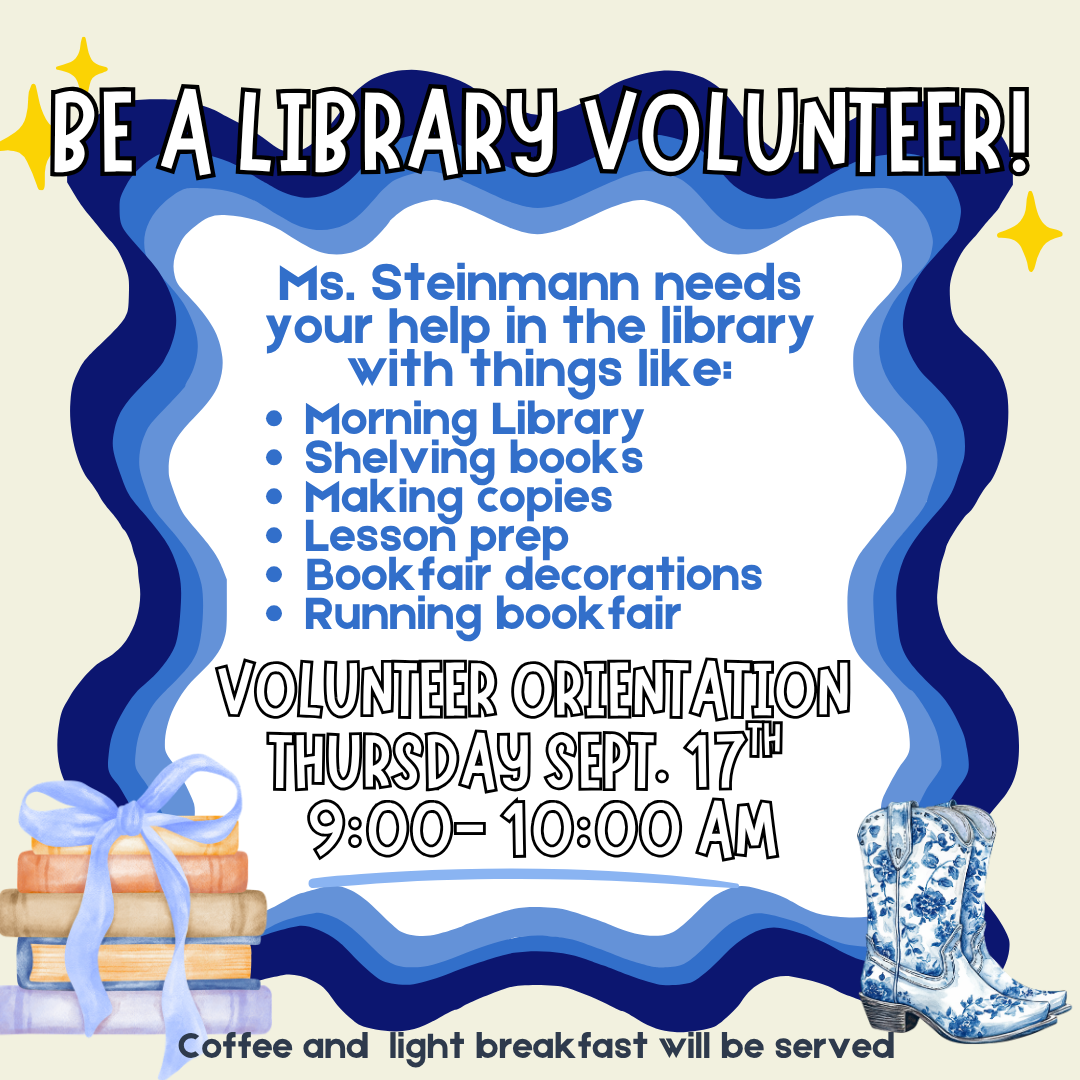 library volunteer flyer