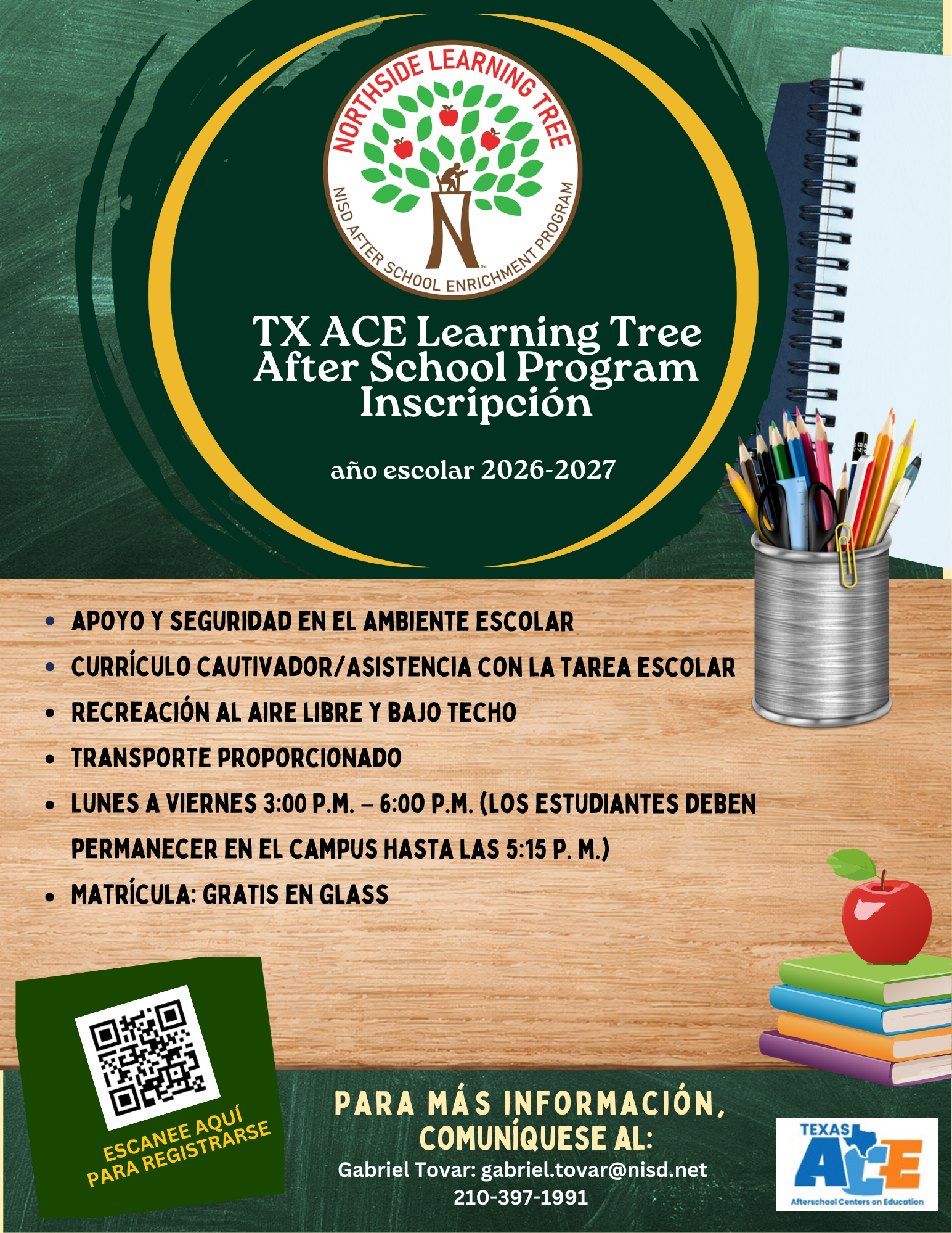 Learning Tree flyer in English