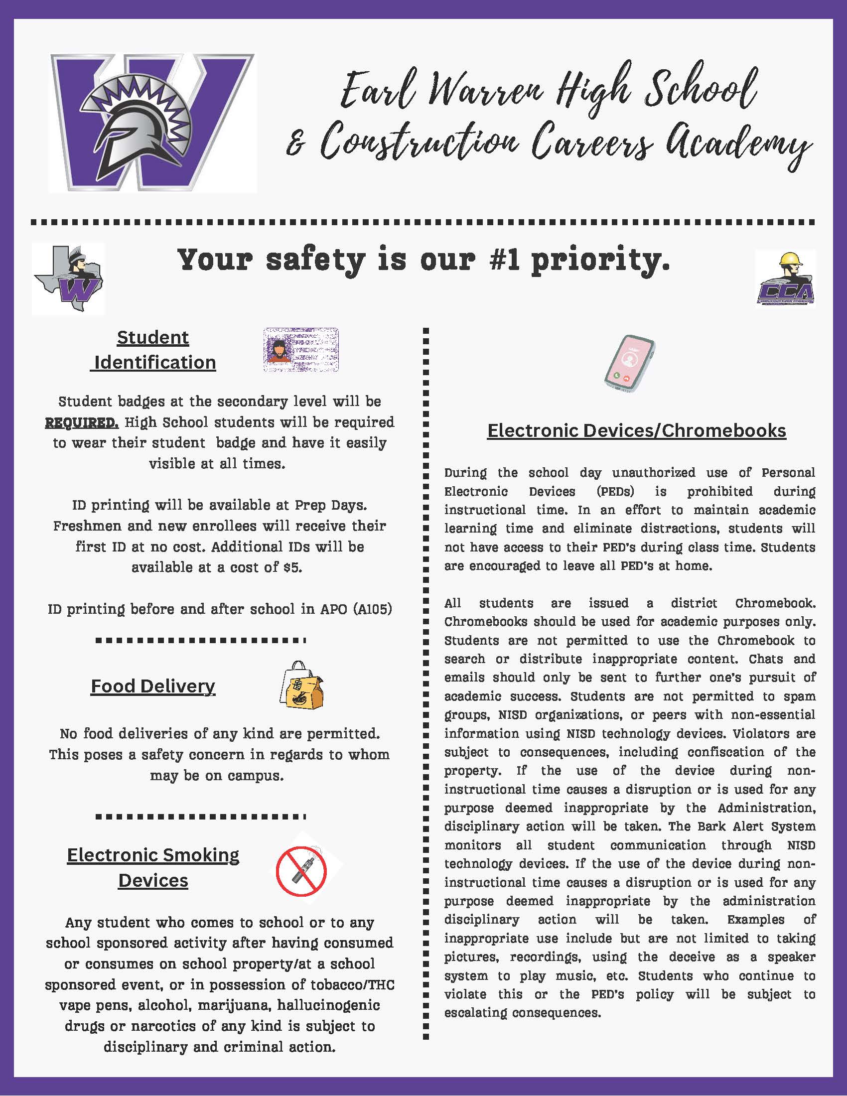 Major campus policies