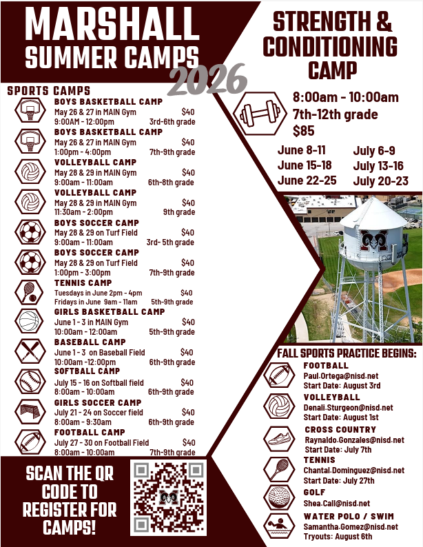 Marshall Summer Camps 2026