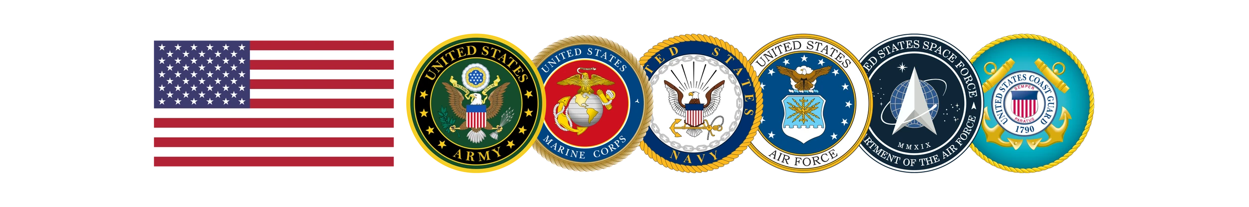 military branches logo banner