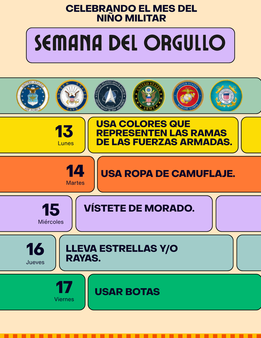 Military Spirit Week Spanish