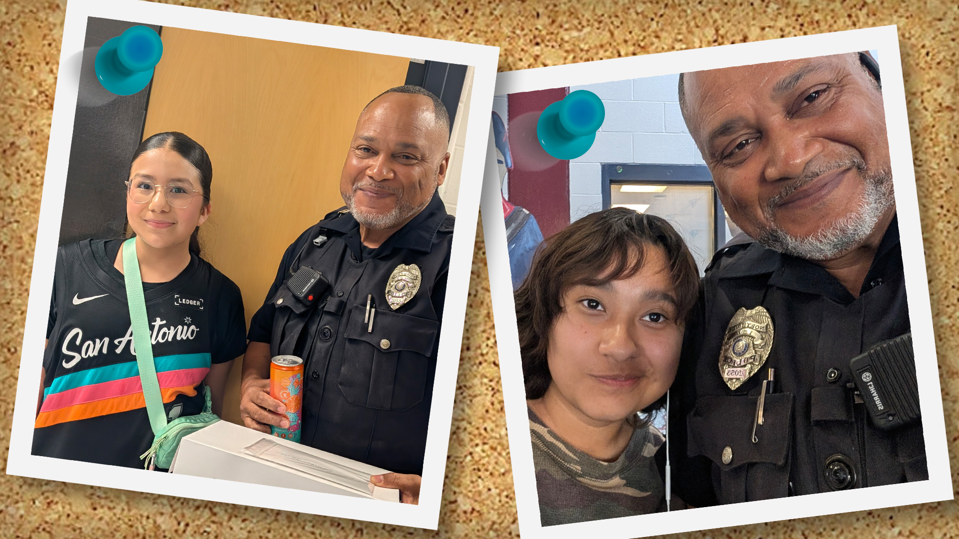 Students with Officer Smith