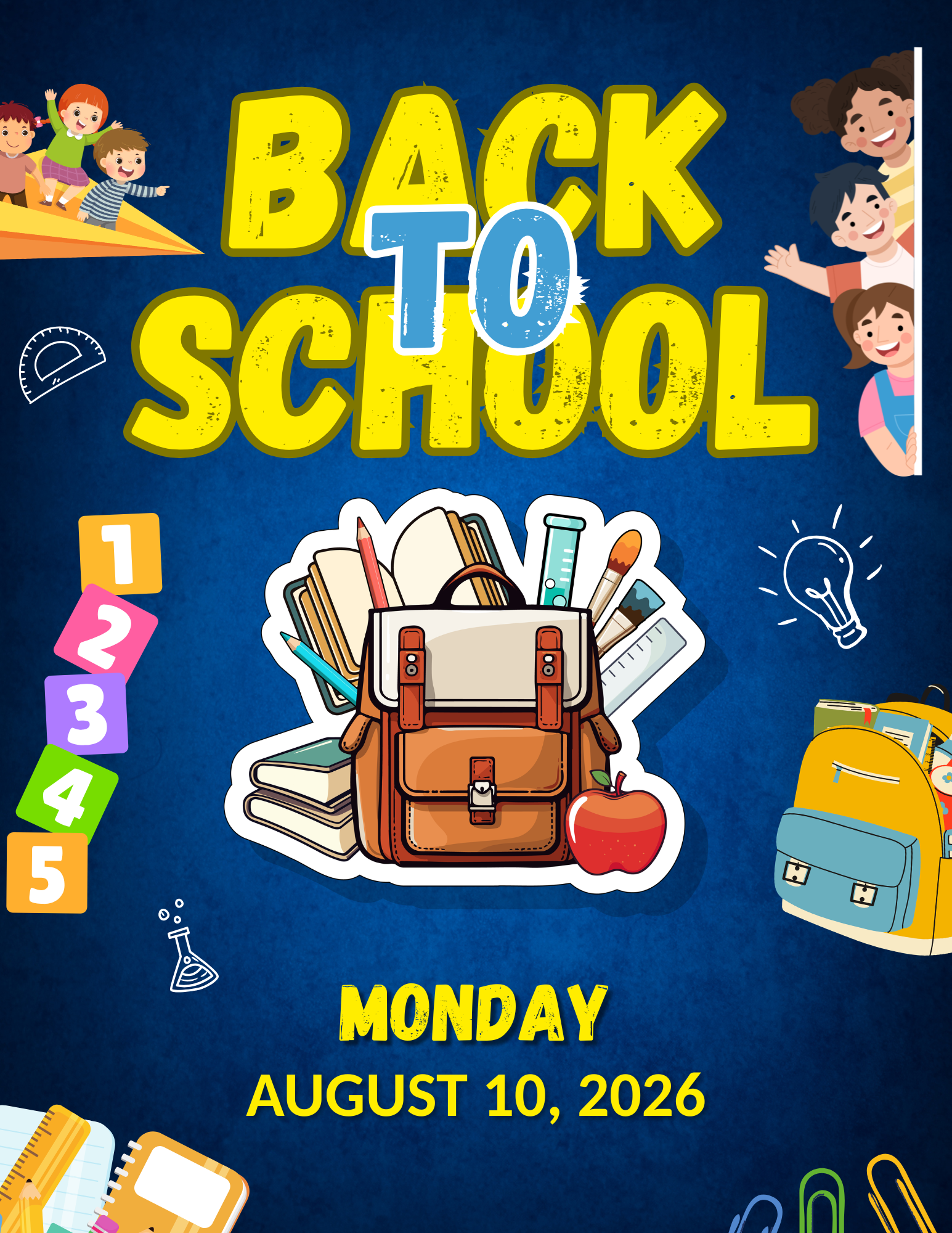 First day of school, August 10 image