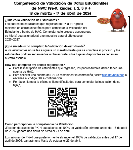 nwc student validation spanish