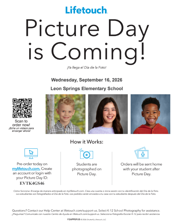 school picture day flyer