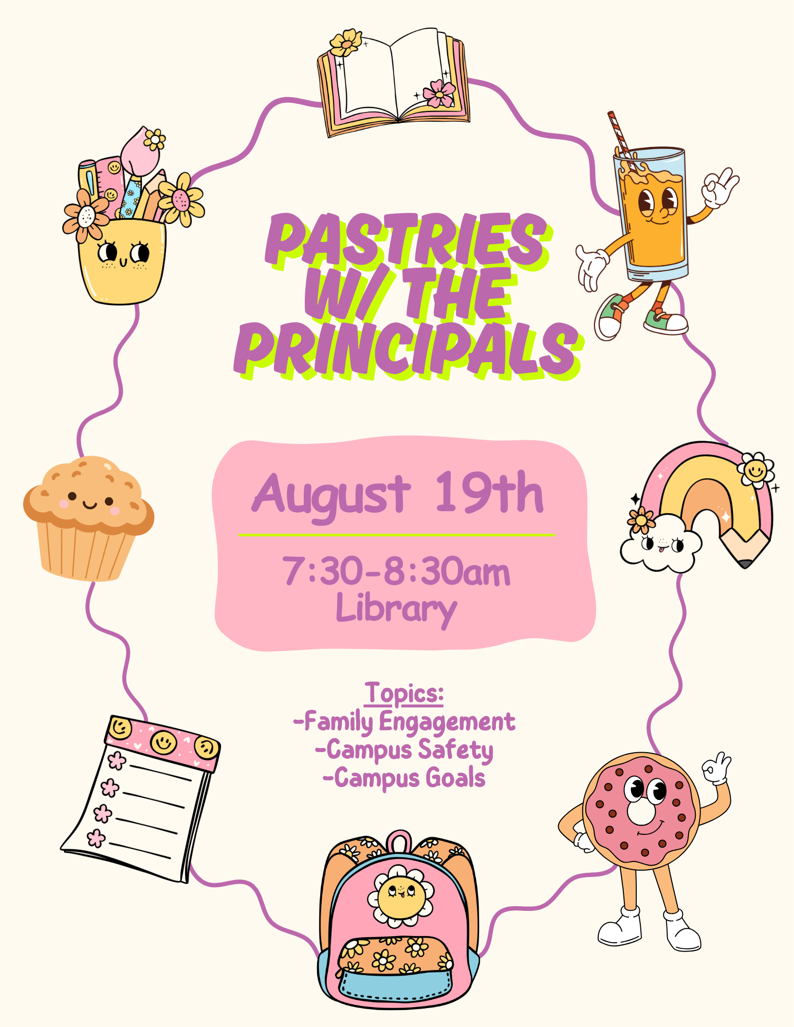 Pastries with the Principals