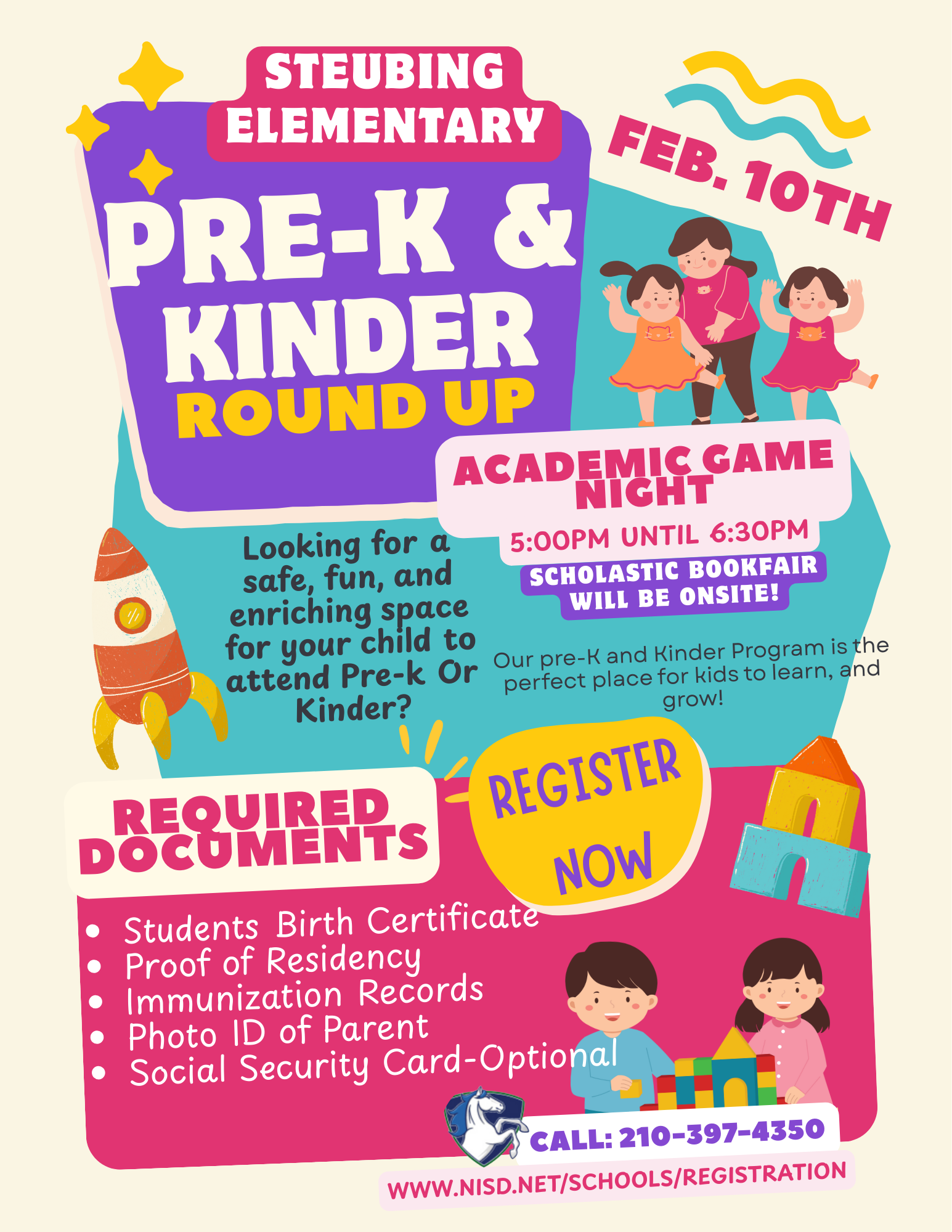 academic game night for PK/kinder
