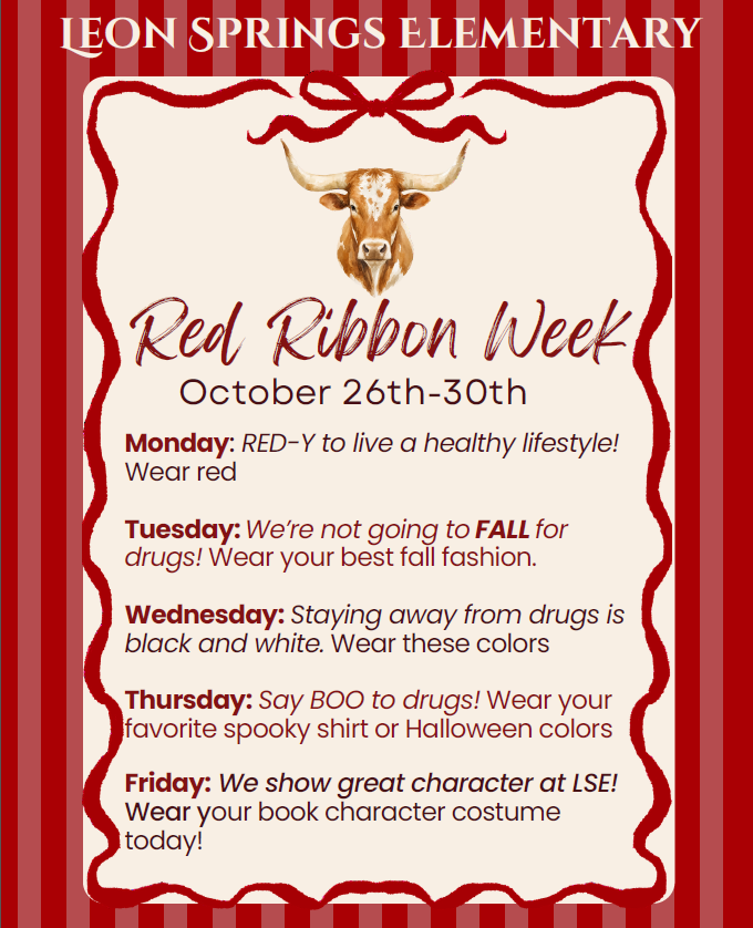 red ribbon week flyer