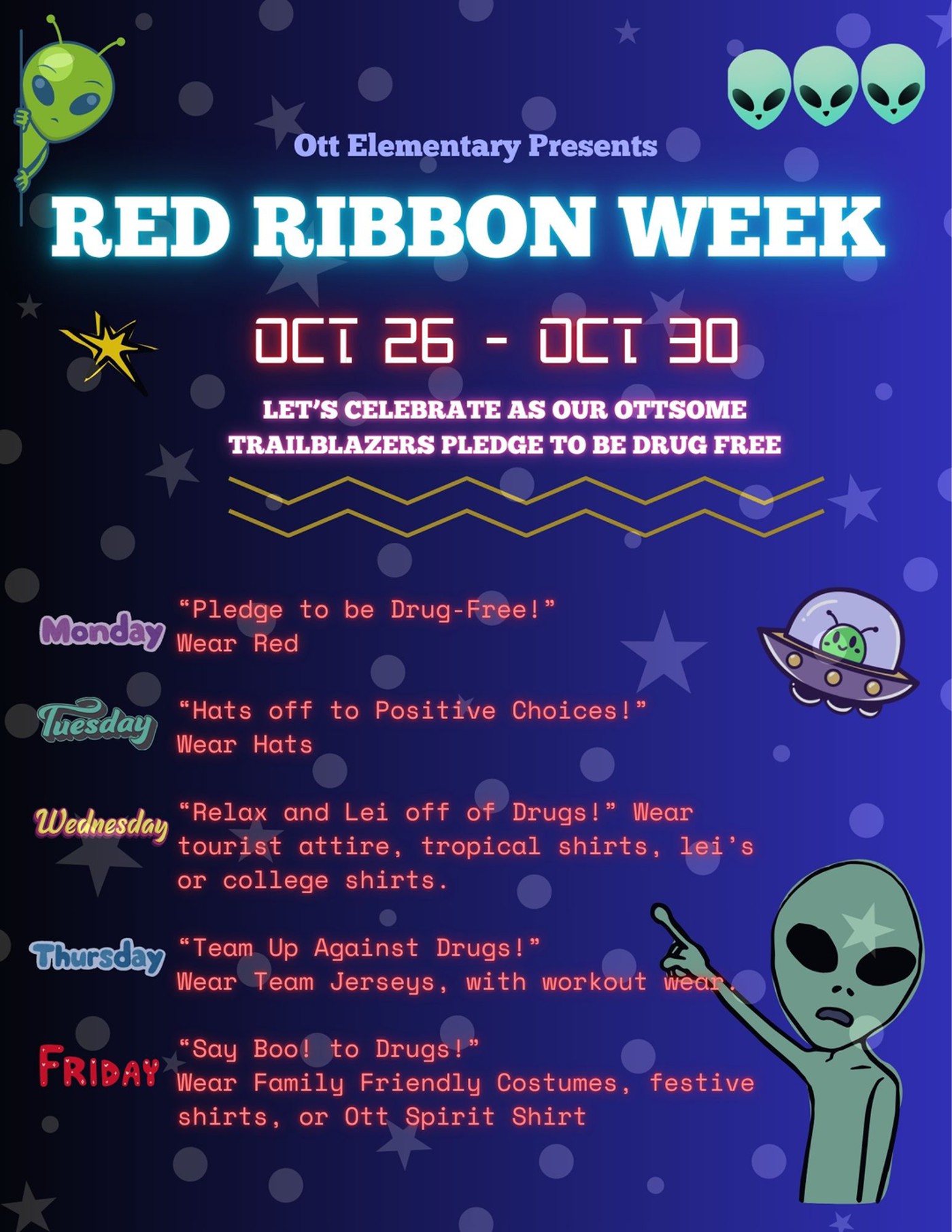 Red Ribbon Week Oct. 26-30