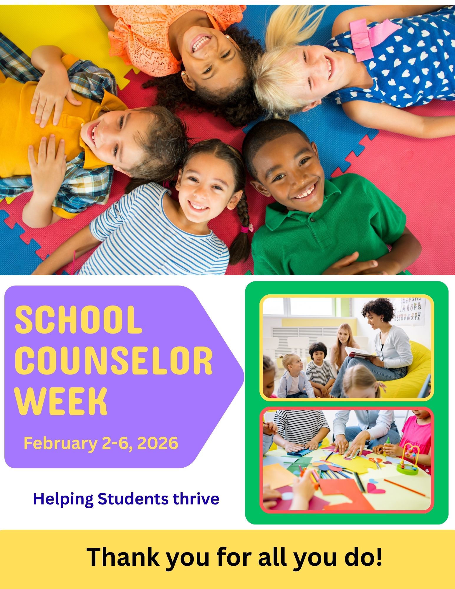 school counselor week flyer