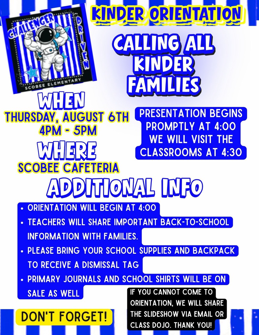 kinder orientation flyer