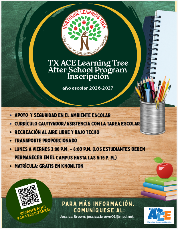 Learning Tree After School Program- 2026-2027 School Year