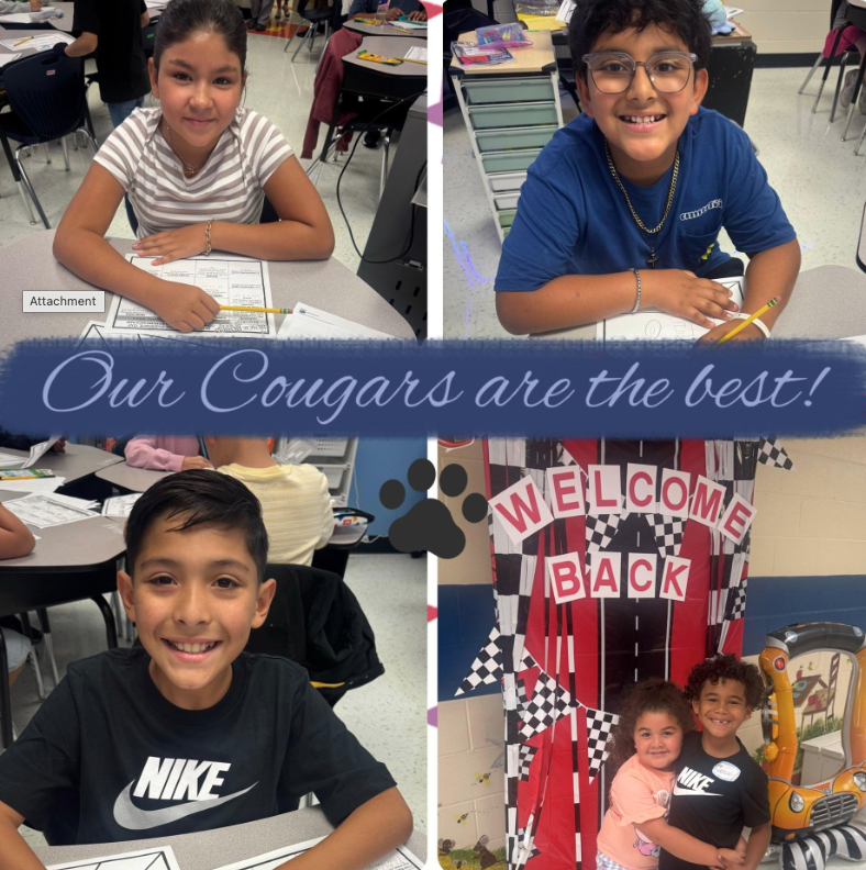 photo collage of students in the classroom