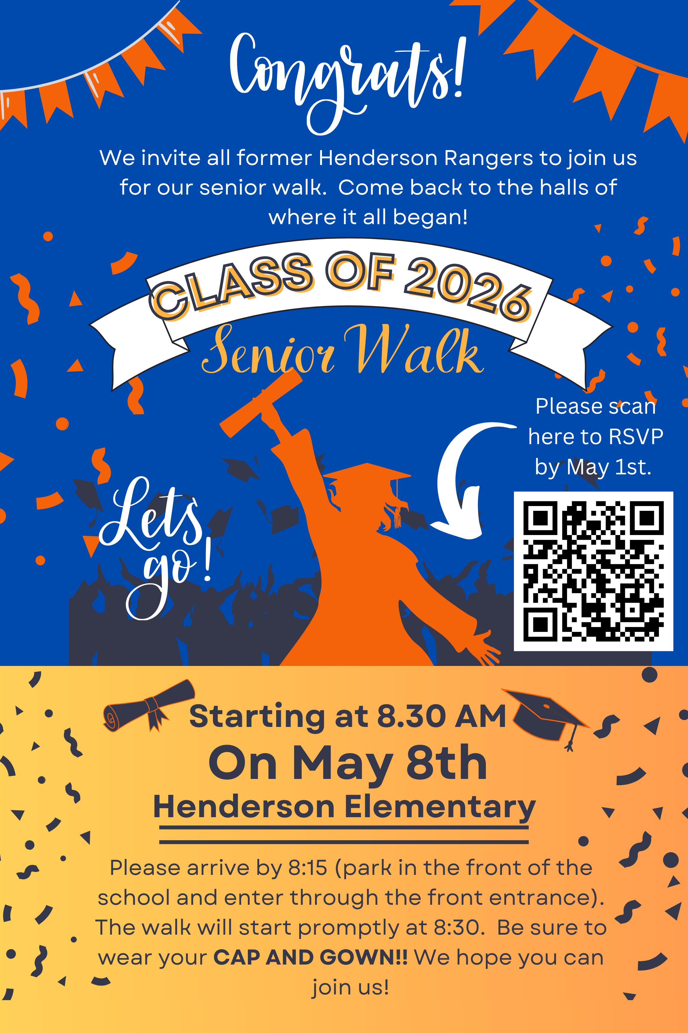 Senior walk flyer