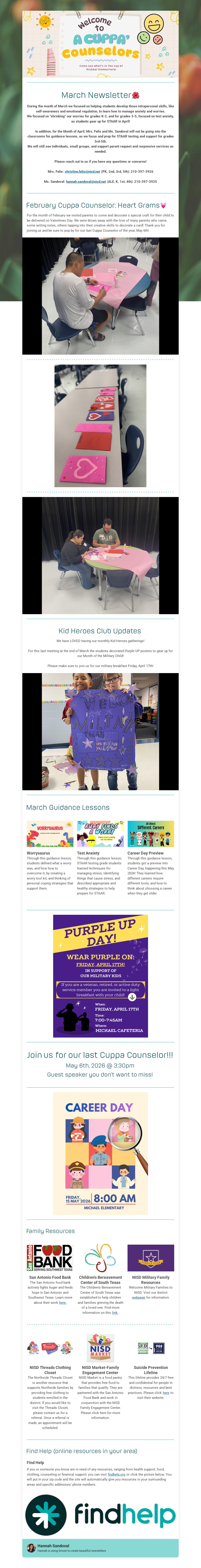 Counselors' Newsletter