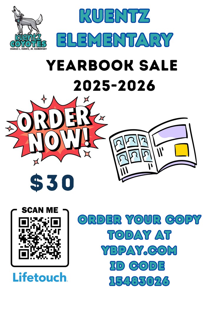 Yearbook Sale with QR Code displayed. 